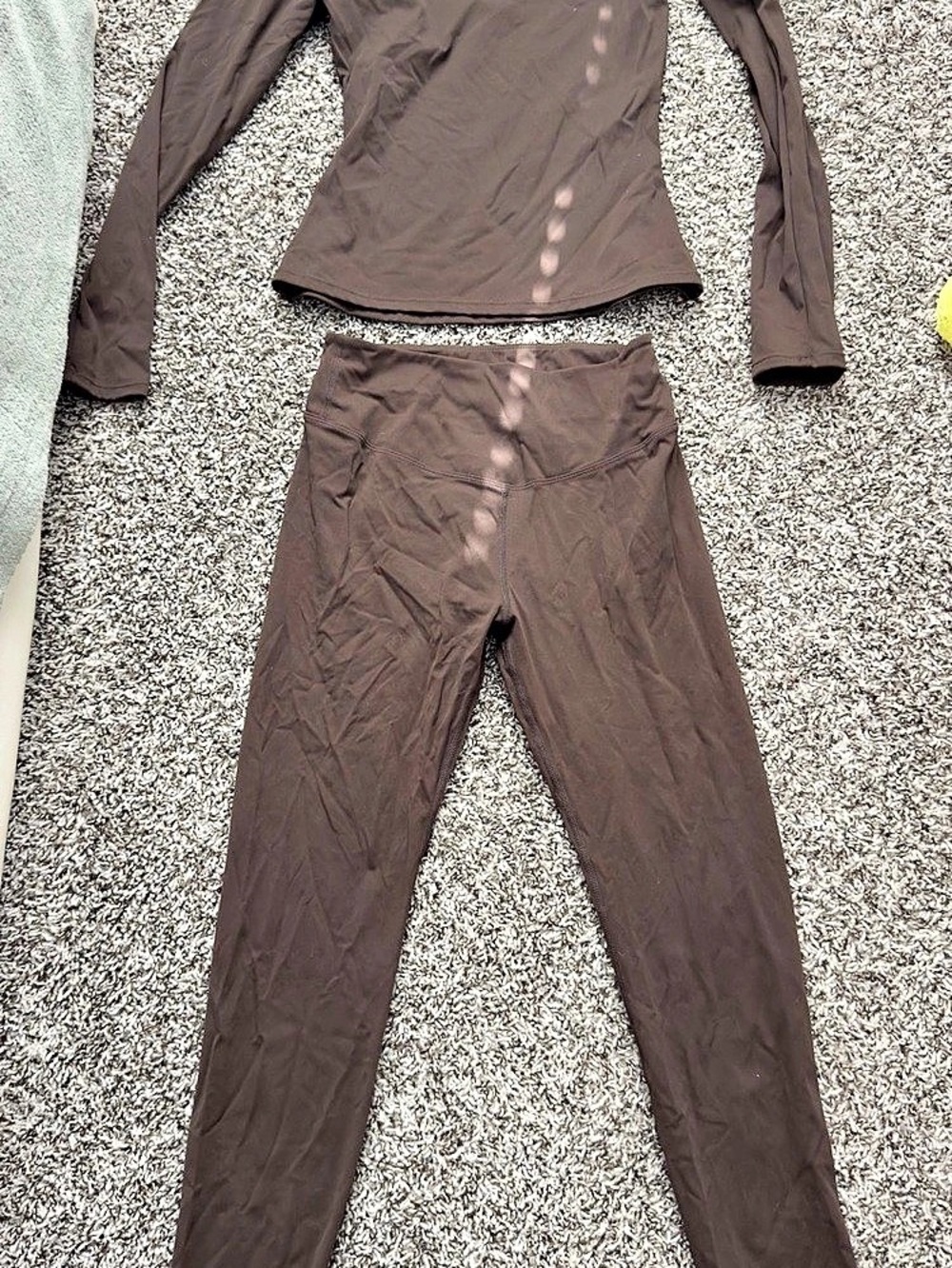 Brown Long Sleeve Legging Set Size Large
